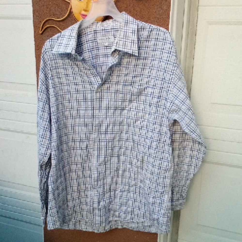Linea Dome Button Up Men Casual Shirt XL Plaids